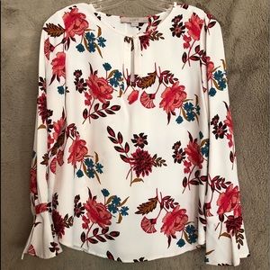 Loft Petite Floral blouse Small